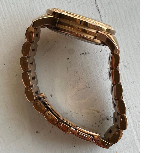 Michael Kors MK5494 Women's Stainless Steel Analog Brown Dial Quartz Watch $375 - Picture 4 of 11